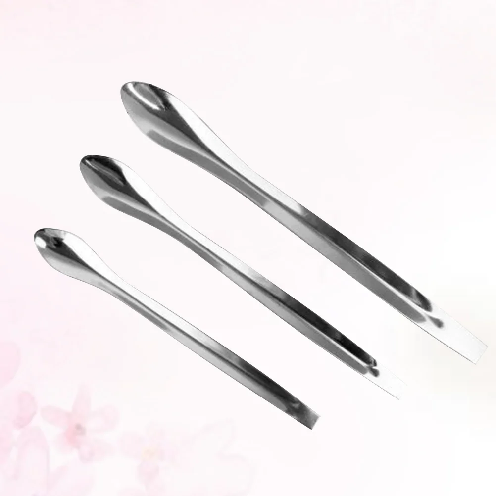 

3PCS Spatulas Makeup Spoon Spatula Small Makeup Spatula Depotting Spatula Makeup Diy Tool Beauty Spatula