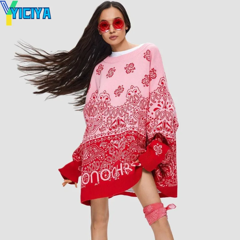 

YICIYA y2k Sweater womens clothing tops Knitwears vintage fashion women sweaters 2023 high street pullovers winter clothes women