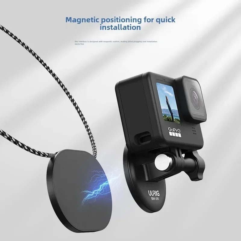Крепление для Gopro шейный кронштейн спортивная камера Dji UURIG BH14 с лямкой на шее