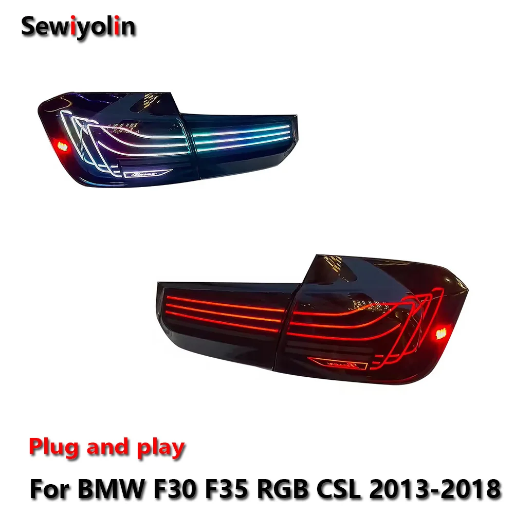 Автомобильные аксессуары для BMW 3 F30 F35 CSL 2013-2018 RGB DRL Противотуманные фары заднего
