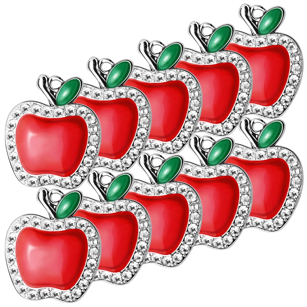 

Key Chain Apple Hanging Ornaments Charms For Bracelets Jewelry Making Mini Pendants