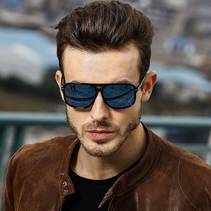 

New in Cool Square Style Gradient Polarized Sunglasses Men Driving Vintage Brand Design Cheap Sun Glasses Male Oculos De Sol y2k