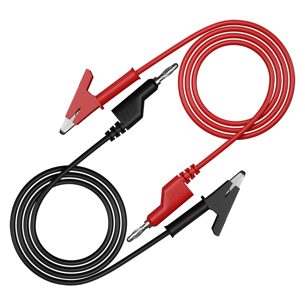 

JZDZ 2 шт. 4 мм штекер типа «банан» к зажиму «крокодил» мультиметра тестовые провода кабельная перемычка 1 м/3,3 фута красный черный J70054-1-RB