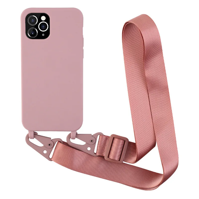 

Models are suitable for 13 mobile phone shell all-inclusive skin-feeling lanyard buckle 8plus anti-fall 12 protective cover