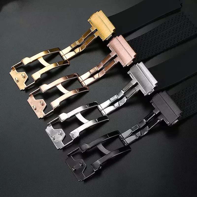 Watchband for HUBLOT BIG BANG Silicone 25*19mm Waterproof Men's Watch Strap Chain Watch Accessories  Rubber Bracelet  wristb