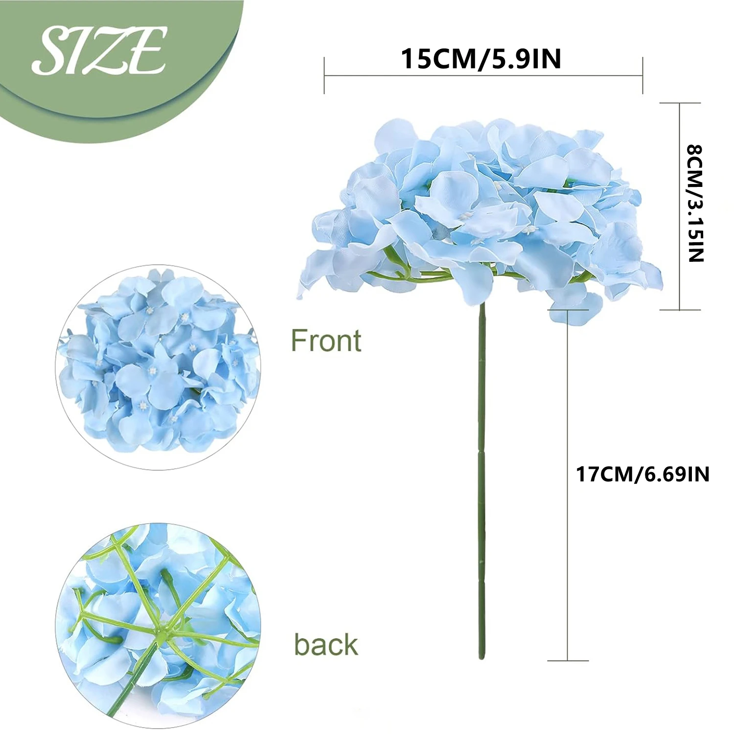 

Искусственная шелковая гортензия