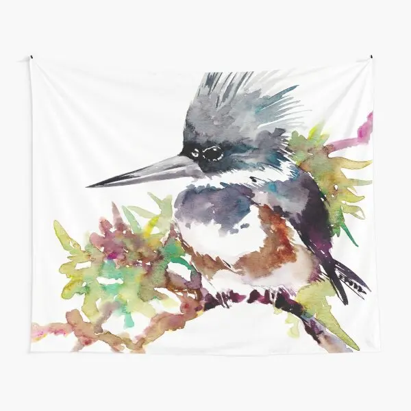 

Гобелен с поясом Kingfisher, настенное полотенце для спальни, комнатный декор, домашний Коврик для йоги, покрывало, цветное художественное одеял...