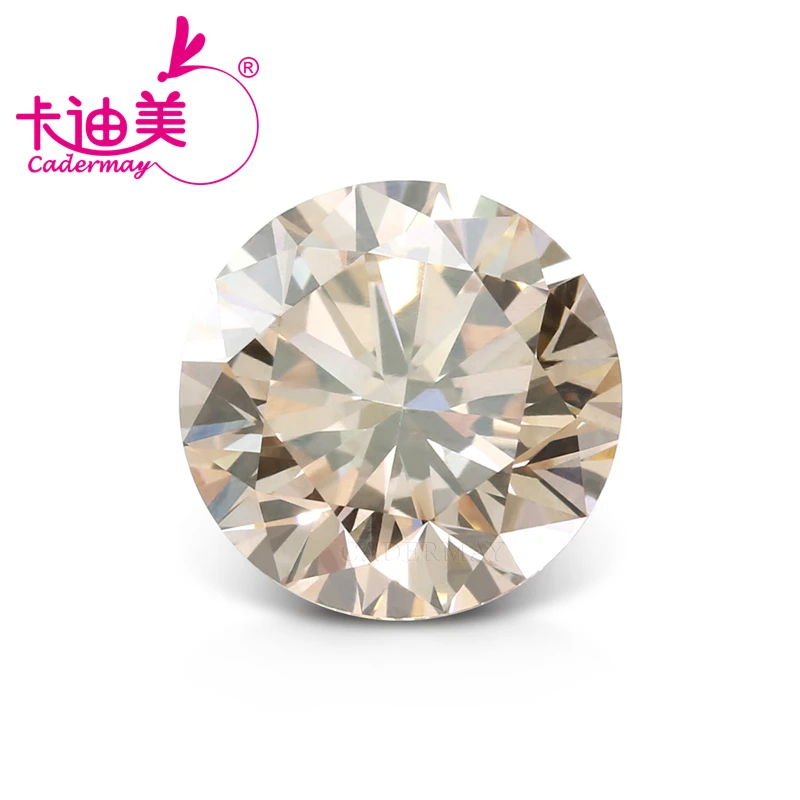 Камень CADERMAY VS1 для изготовления ювелирных изделий круглой формы цвет коричневый