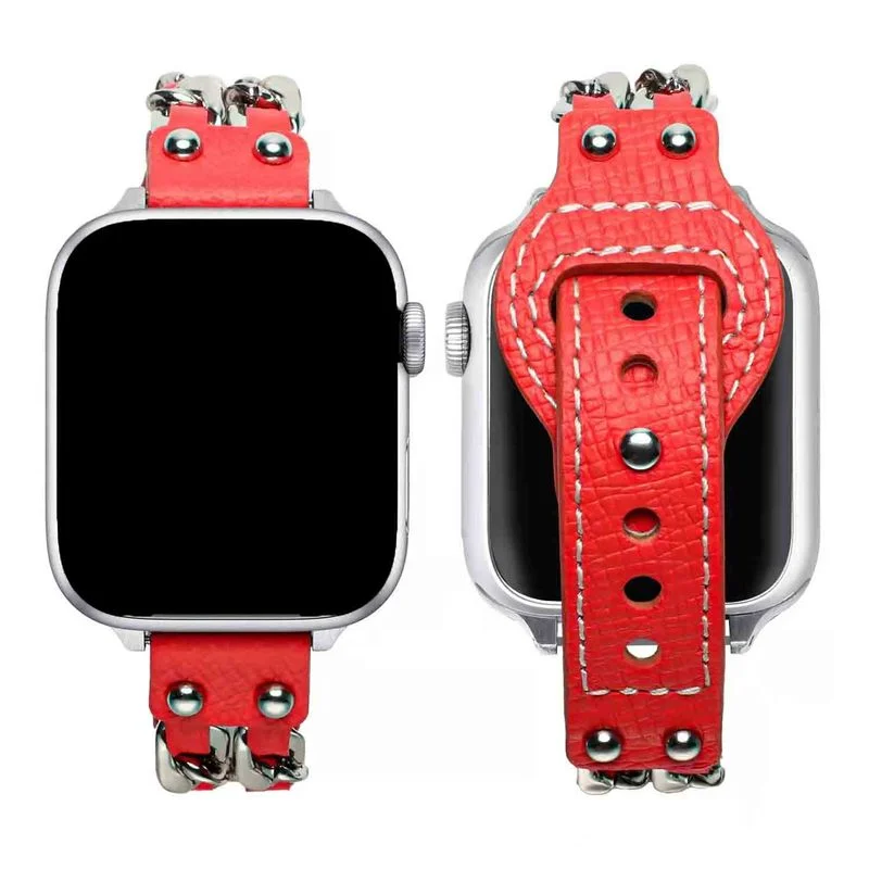 

Strap for Apple Watch Band 45mm 41mm 44mm 40mm 42mm 38mm Women Bracelet Wristband for IWatch Series 7 6 5 4 3 SE Thin Belt