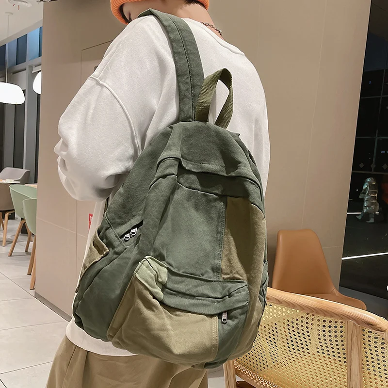 

Женский холщовый рюкзак с клиньями, милая дорожная сумка для книг для девушек, женские рюкзаки для ноутбука для колледжа, милый дорожный ранец, школьный портфель