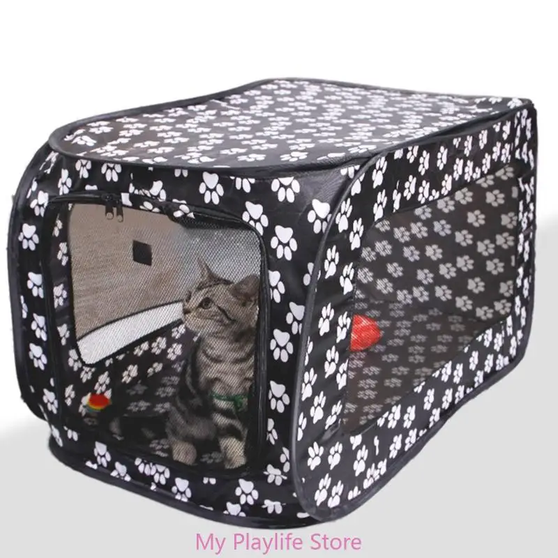 

Foldable Dogs Tent Oxford Playpens for Small Pets Rectangle Pet Playtent Dogs Cloth Kennel Cat House for Outdoor Indoor