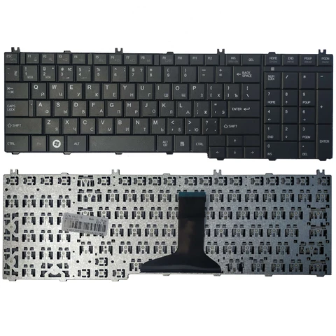 Новая русская клавиатура для Toshiba Satellite L655 L655D C650 C655 C655D C660 C660D C650D L650 C670 L650D L755 RU, Черная