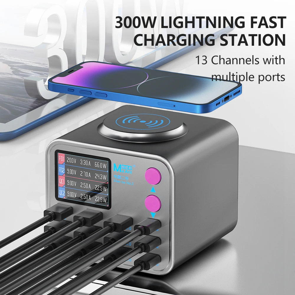 MaAnt DianBa No 2 Supercharge Настольная молния Станция быстрой зарядки Многопортовая