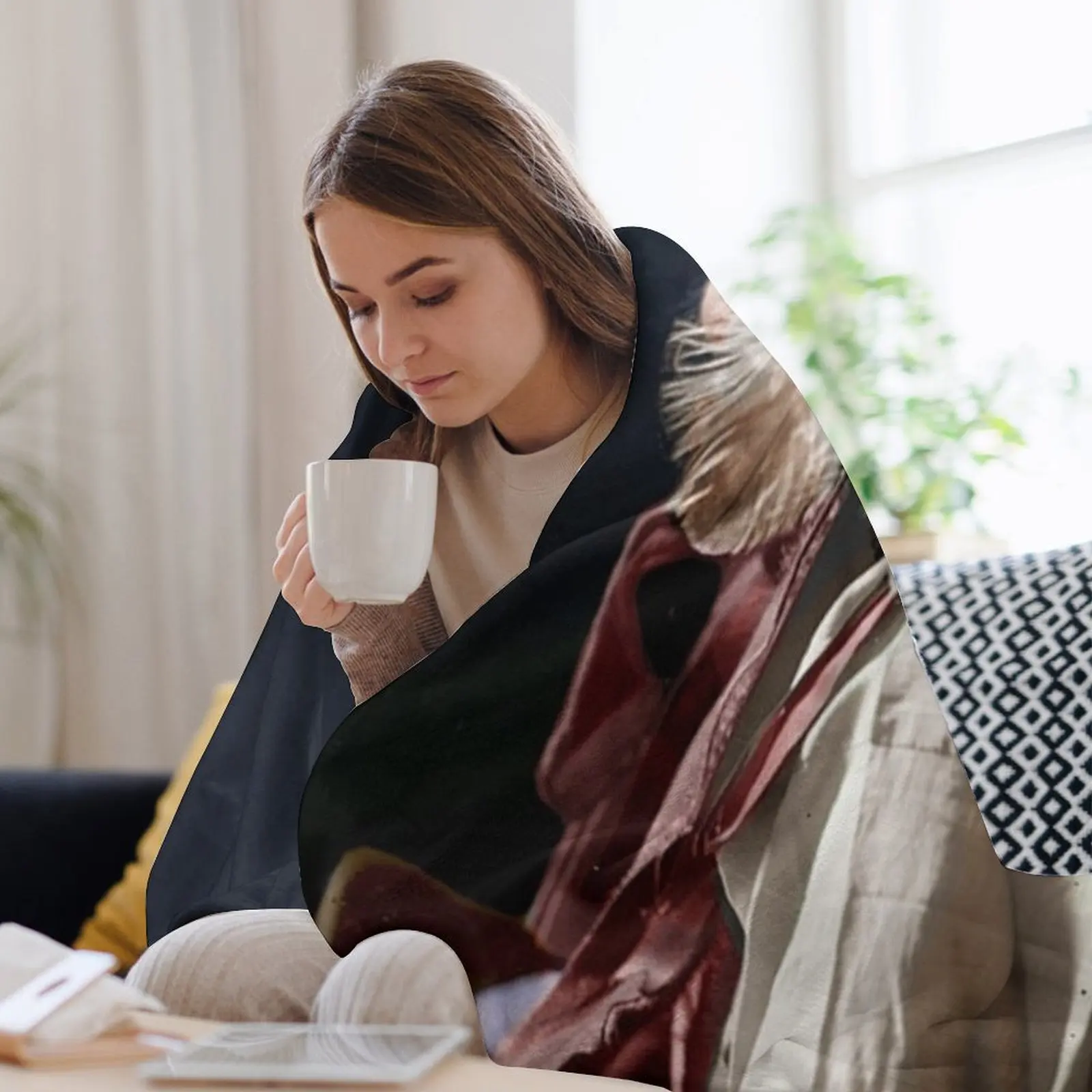Вихревой лошадь. Локота (Sioux). Одеяло из фланелевой ткани большие одеяла на заказ
