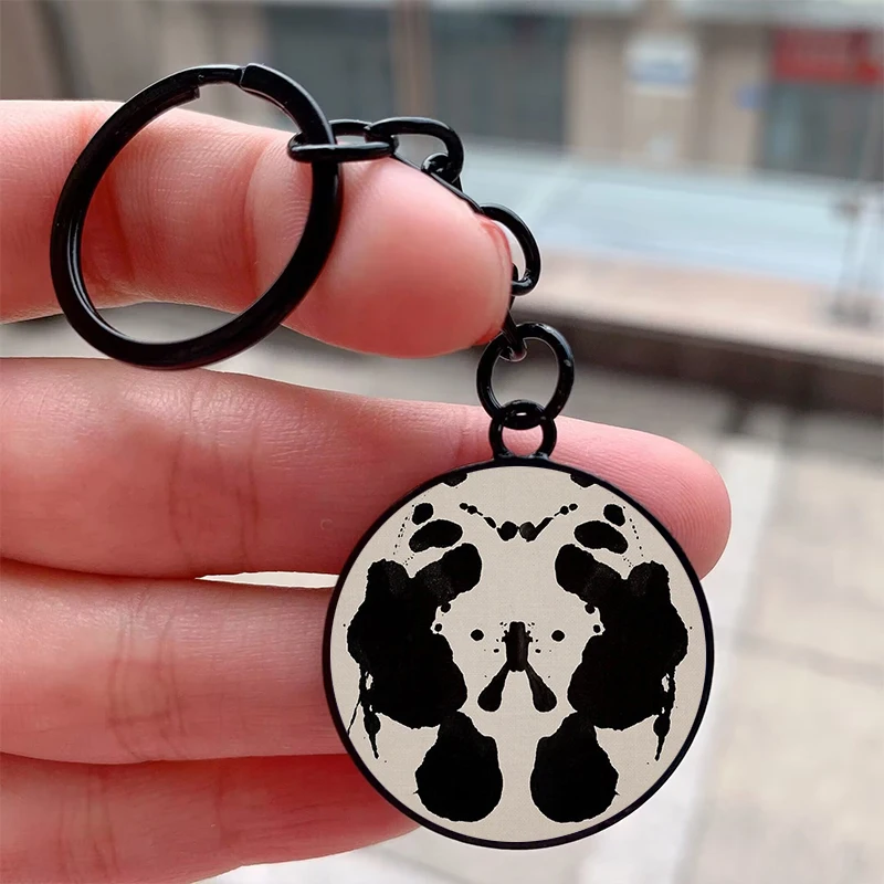 

Fashion Rorschach ink Druck auf Papier Cool Motorcycle Car Backpack Chaveiro Keychain Friend’s Keyring Gifts Accessories