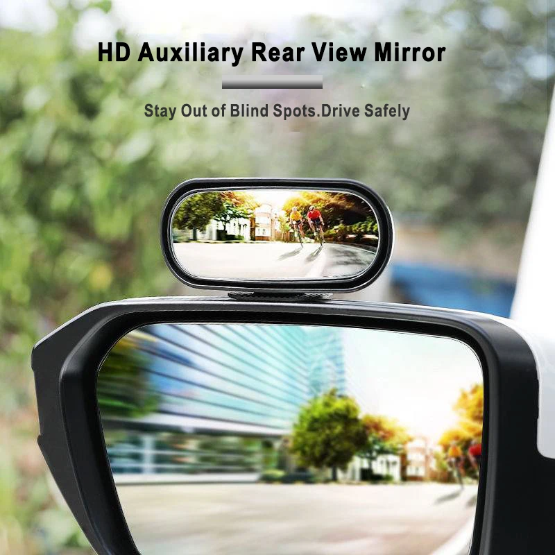 

Universal Car Mirror 360° Adjustable Wide Angle Side Rear Mirrors blind spot Snap way for Parking Auxiliary Rear View Mirro