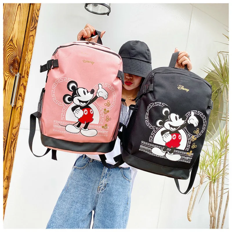 

Disney Mickey Mouse Women Men Backpack Minnie Handbag Shoulder Bag