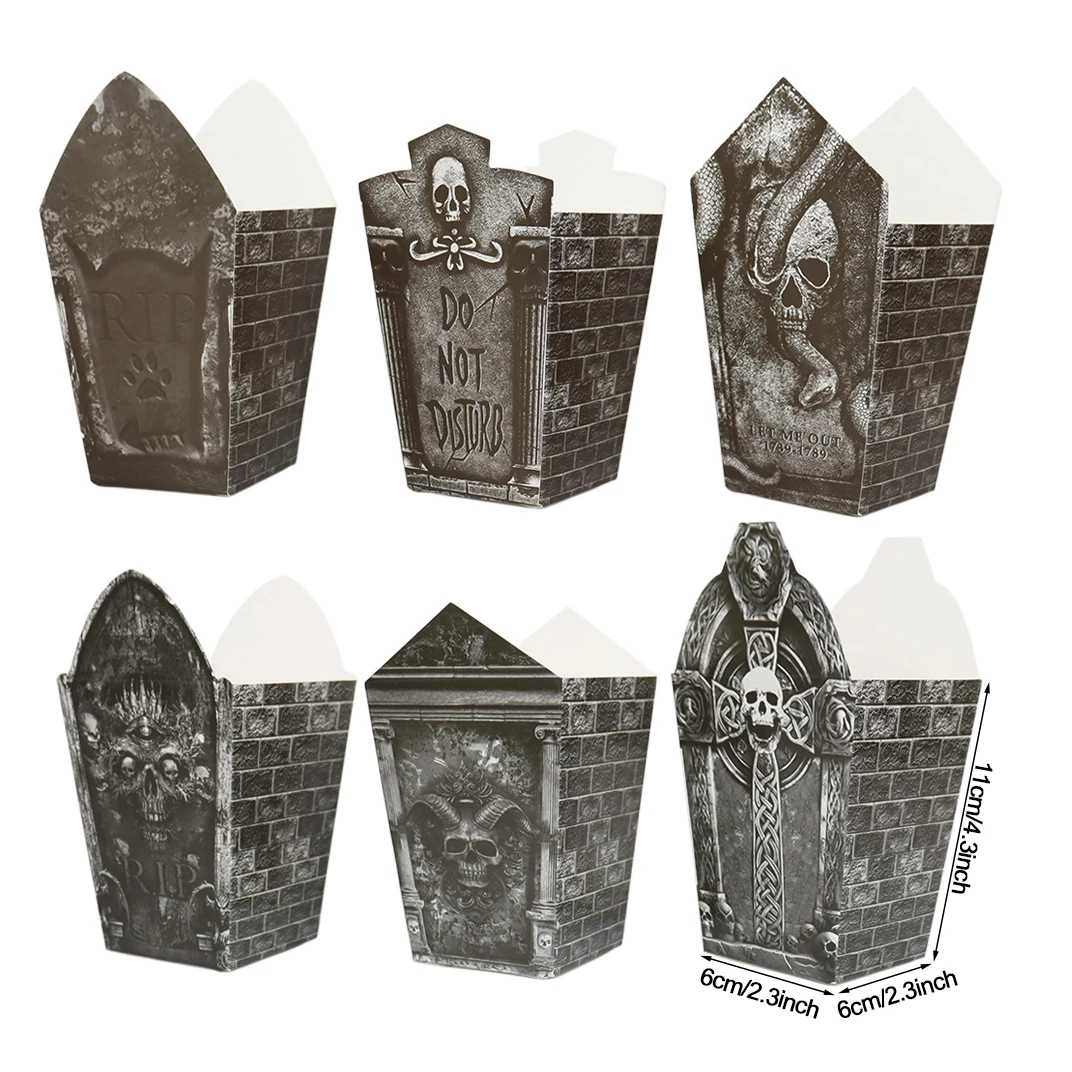 

Коробки для попкорна на Хэллоуин 6/12 шт.