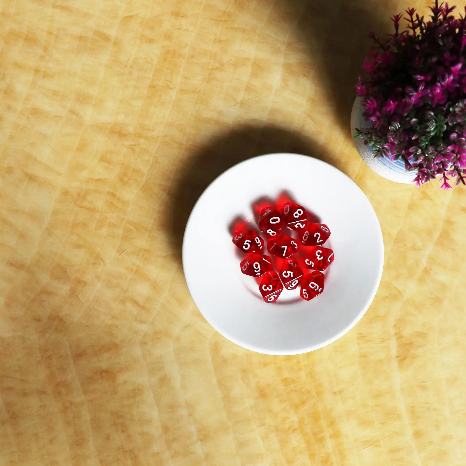 D10 Десятигранные игральные кости с драгоценными камнями для ролевой игры Dungeons