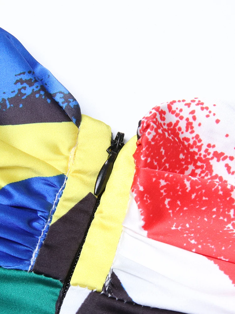 Женское боди-туника с V-образным вырезом и длинным рукавом