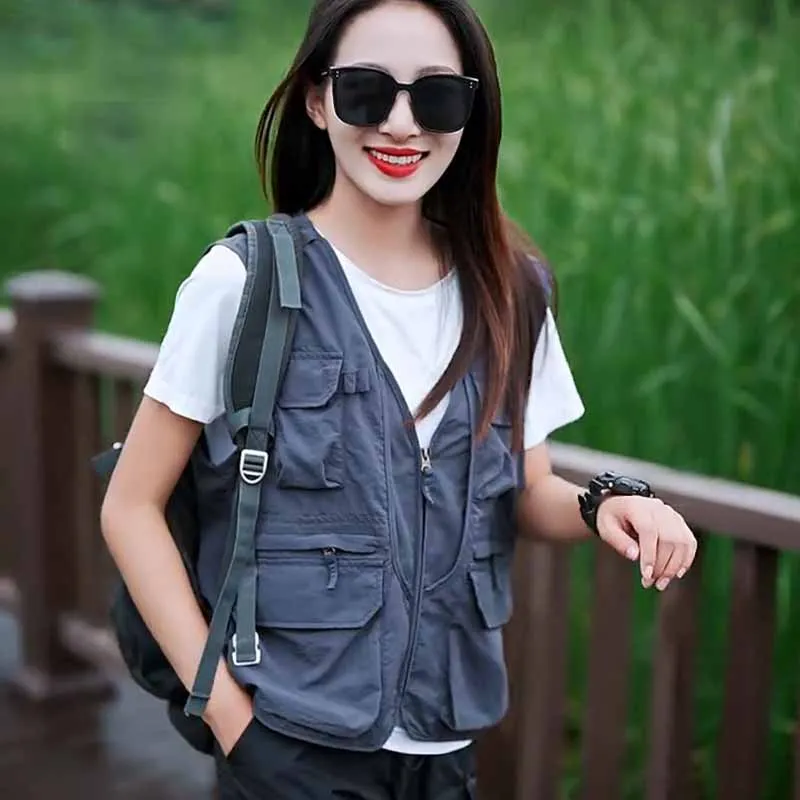 actical vest for men tactical trendy brand spring and autumn personalized workwear jacket funct