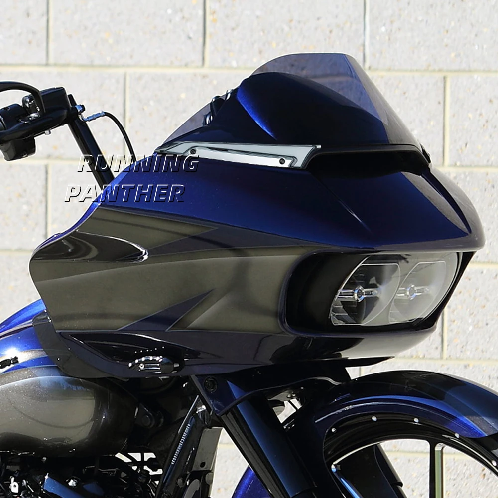 Мотоциклетная хромированная черная накладка на лобовое стекло указатель