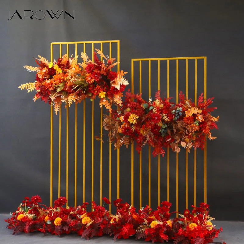 

Wedding Party Props Geometric Rectangle Ornaments New Wrought Iron Lines Screens Arch Wedding Stage Scene Flowers Arrangement