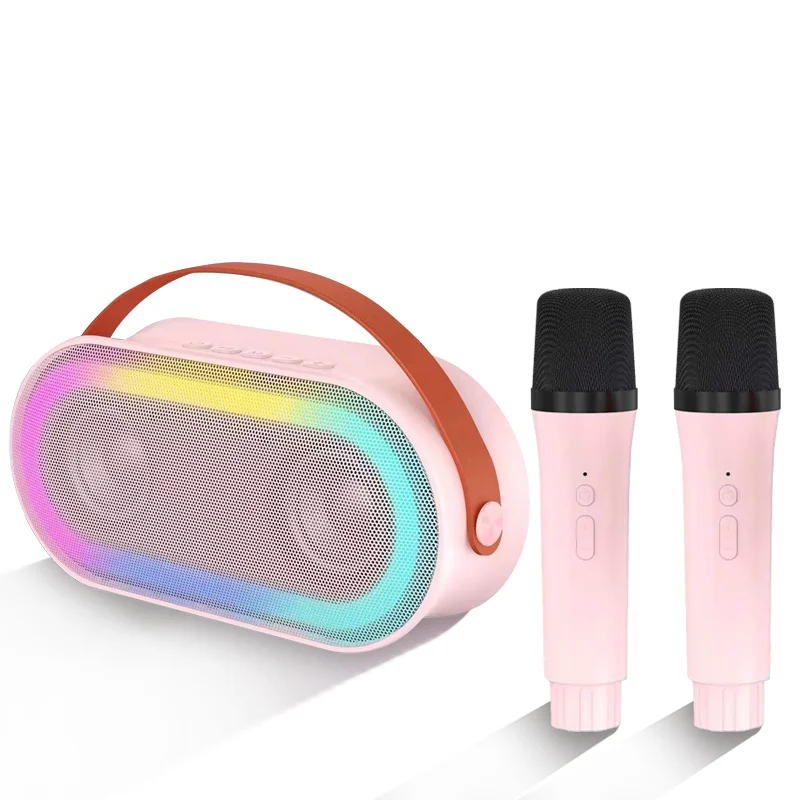 Набор колонок для вечеринок с беспроводным микрофоном и караоке-подсветкой Bluetooth