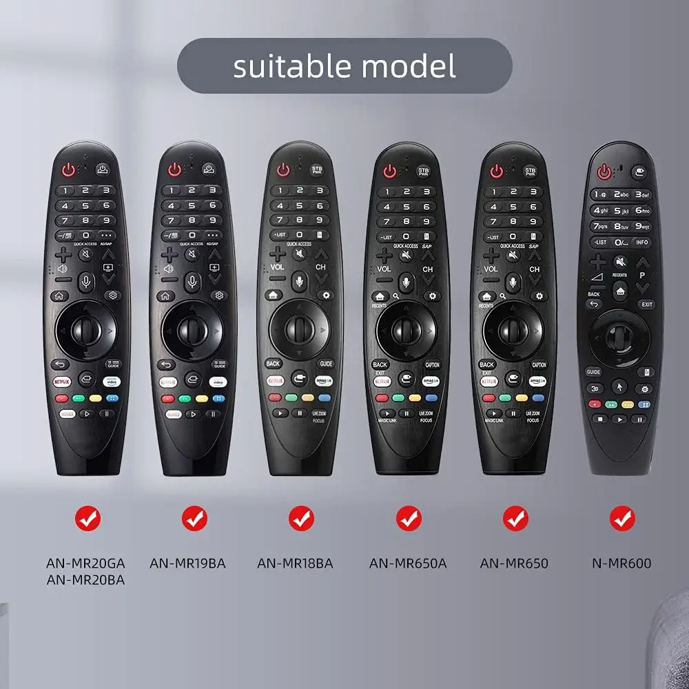Фото Чехол для пульта дистанционного управления, совместимый с LG Magic MR20BA/MR19BA/MR650/MR650A/MR600, чехол для пульта дистанционного управления LG Smart TV, противоскользящий №4