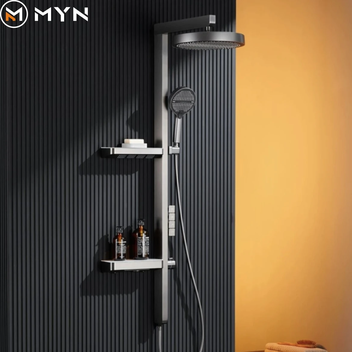 Хромированный телефон Meiyani горячий и холодный массаж спины пианино клавиша