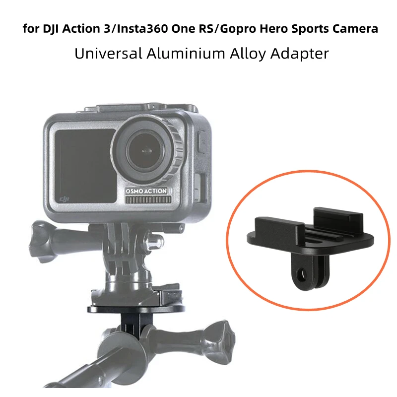 

For DJI Osmo Action 3 Quick Release Base Sports Camera Aluminium Alloy Adapter for GoPro11 /Insta360 Universal Bracket Accessory