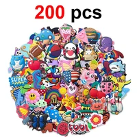 200 pack random shoe charms decorations for crocs bundle boys girls kids women teens christmas gifts birthday party favors