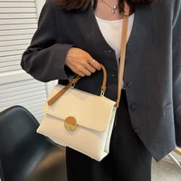 quality texture messenger bag womens 2022 new trend luxury european and american lychee pattern hand held shoulder bag white