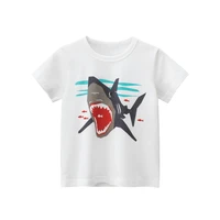 new toddler boy cotton short sleeve t shirts kids summer clothes boys cartoon shark t shirts tops boutique outfits baby girl