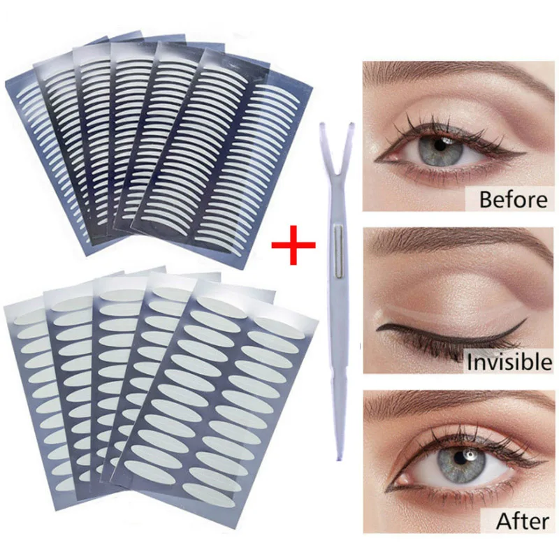 1056PCS Invisible Eyelid Tape Sticker for Eyelids Self-Adhesive Double Eyelid Stickers Waterproof Eye Strips Makeup Tools