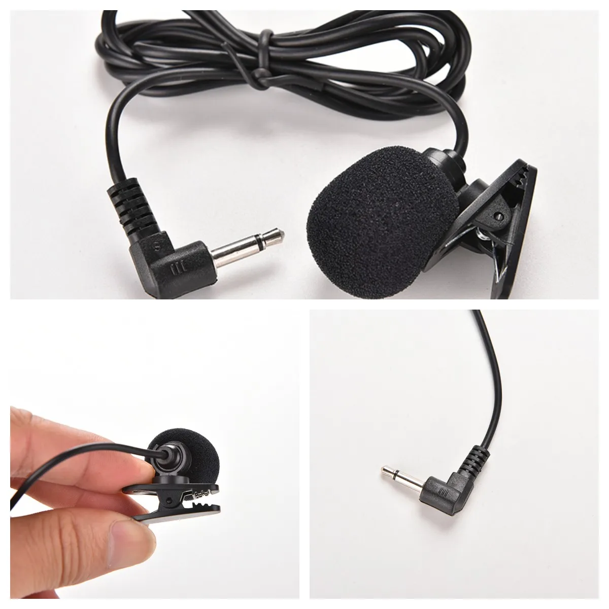 

1PC 3.5mm Active Clip Microphone with Mini USB External Mic Audio Adaptor Cable for Go Pro Hero 3 3+ 4 Sports Camera PC Laptop