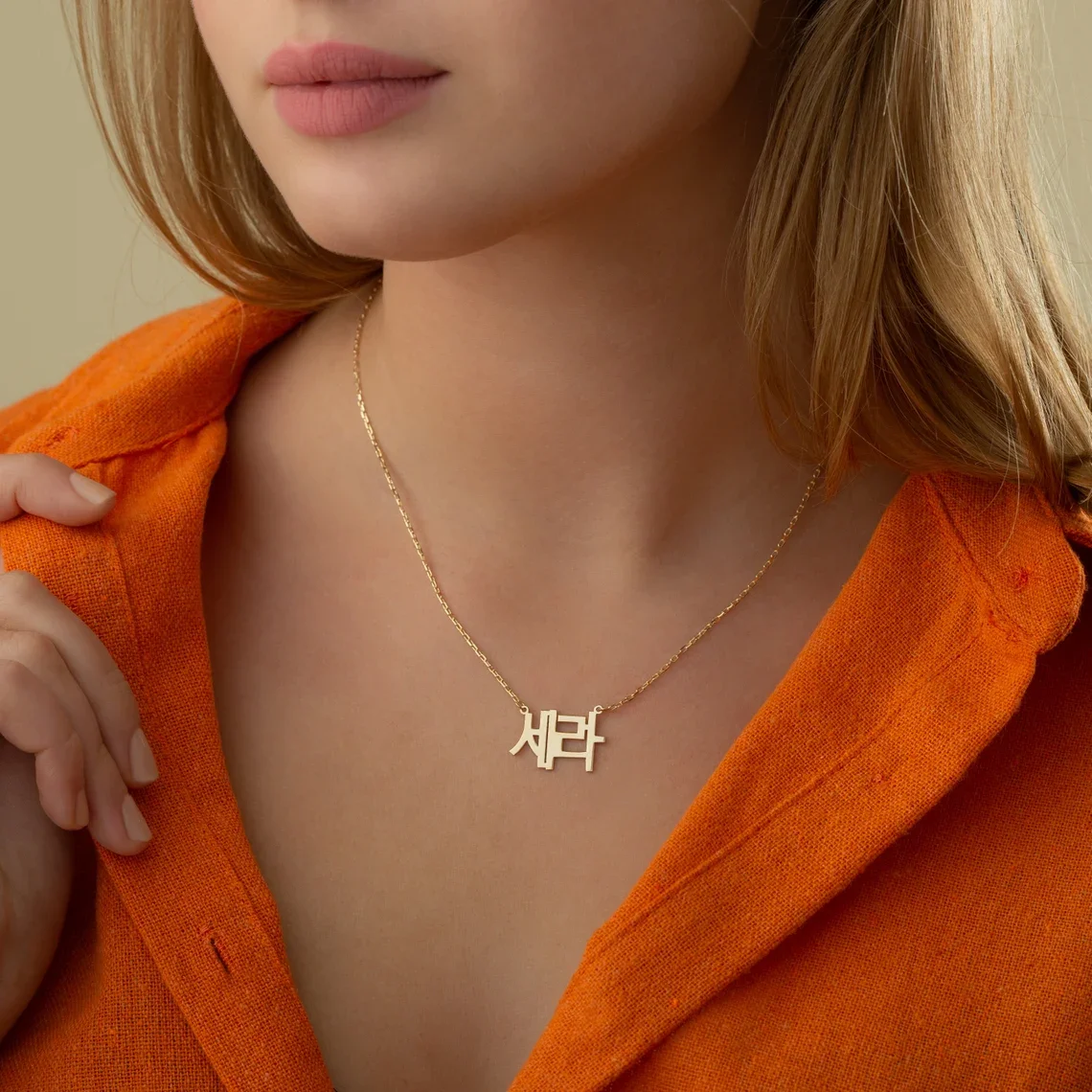 Korean Personalized Name Smart Necklace For Women Gifts Women's Neck Chain Necklaces Fashion Jewelry Birthday Girlfriend