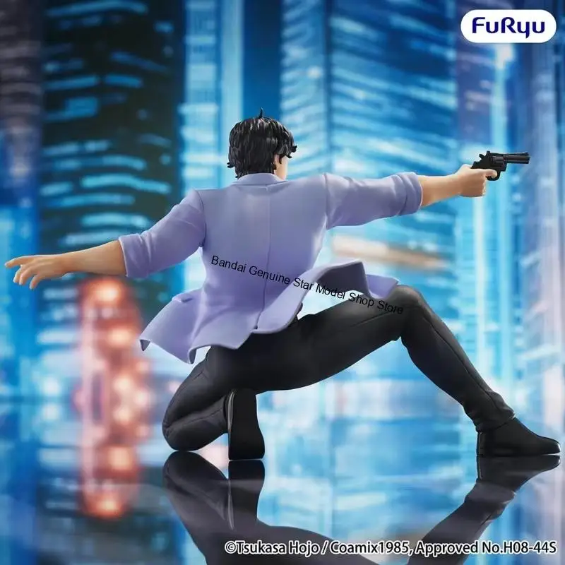Фото В наличии оригинальная фигурка FuRyu CITY HUNTER Noodle Stopper Saeba Ryo из ПВХ, 19 см, аниме-фигурки, модель для коллекции, игрушки, подарки. №3