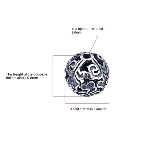 Бусины из серебра 925 пробы