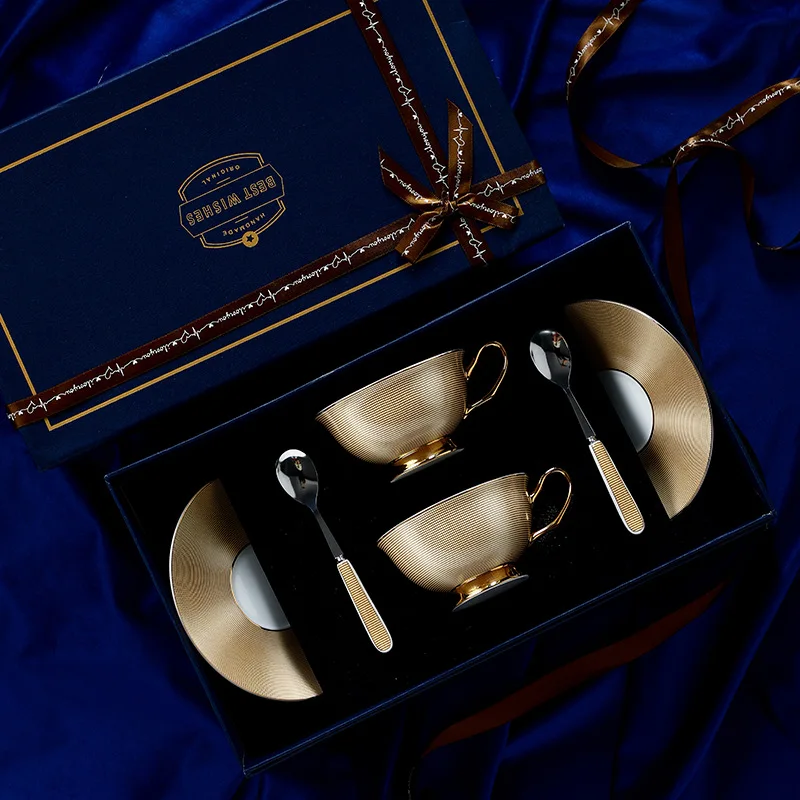 Фарфоровая кофейная чашка и блюдце для послеобеденного чая простой стиль чайная