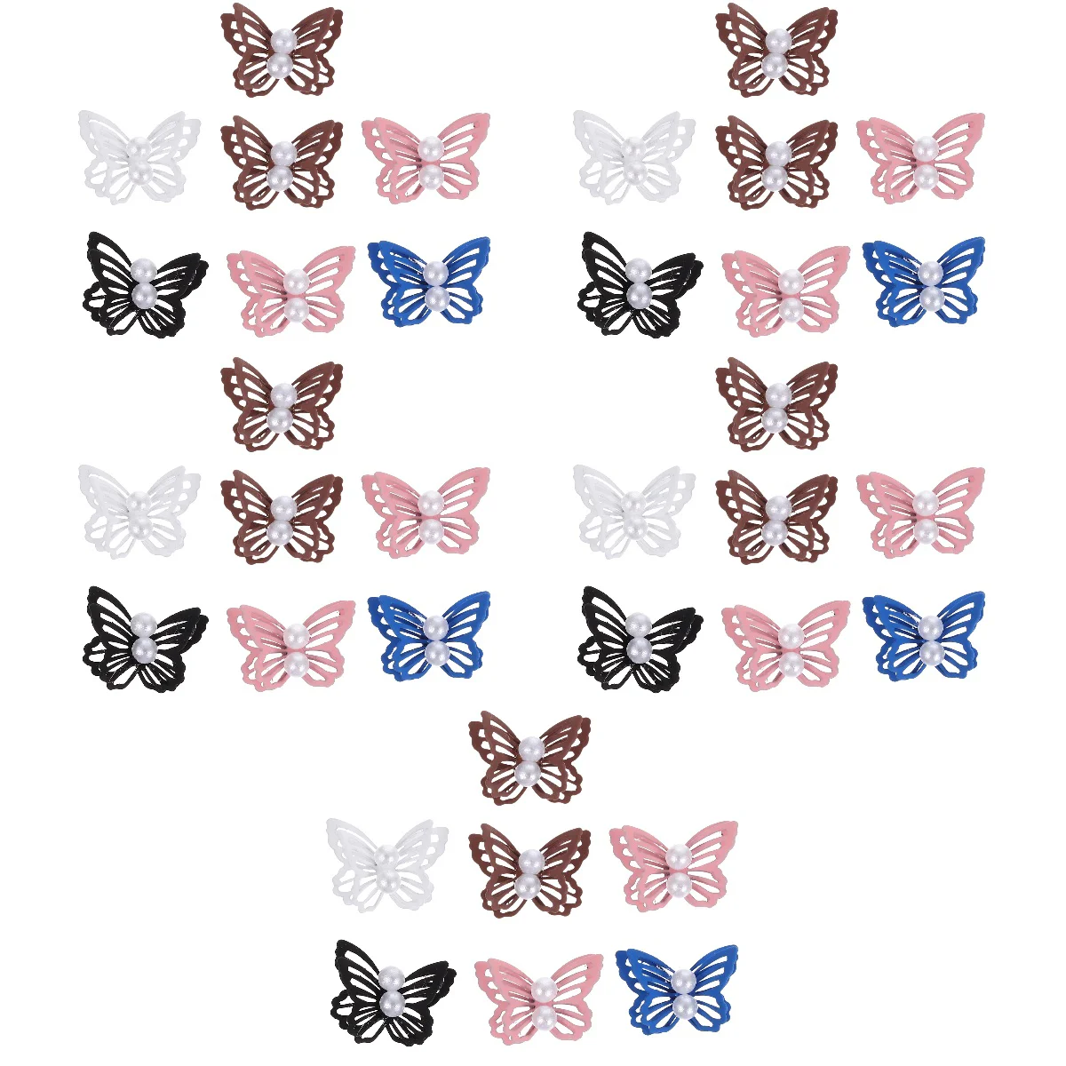 

35 pcs Butterflies Nail Charm 3D Nail Art Charm Hollow Butterflies Nail Decor