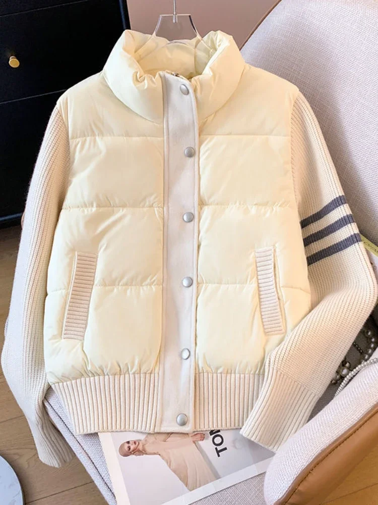 2024 осенне-зимняя модная новая женская роскошная хлопковая куртка высокого