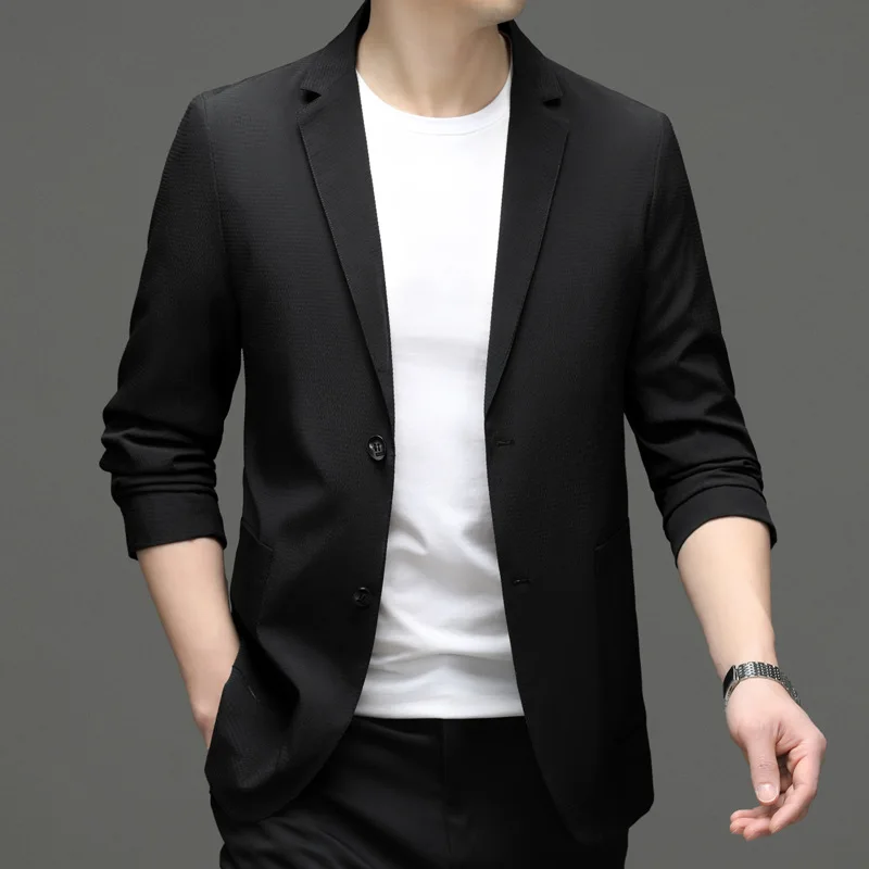 

E1230-Men's casual spring and autumn suit, men's loose coat