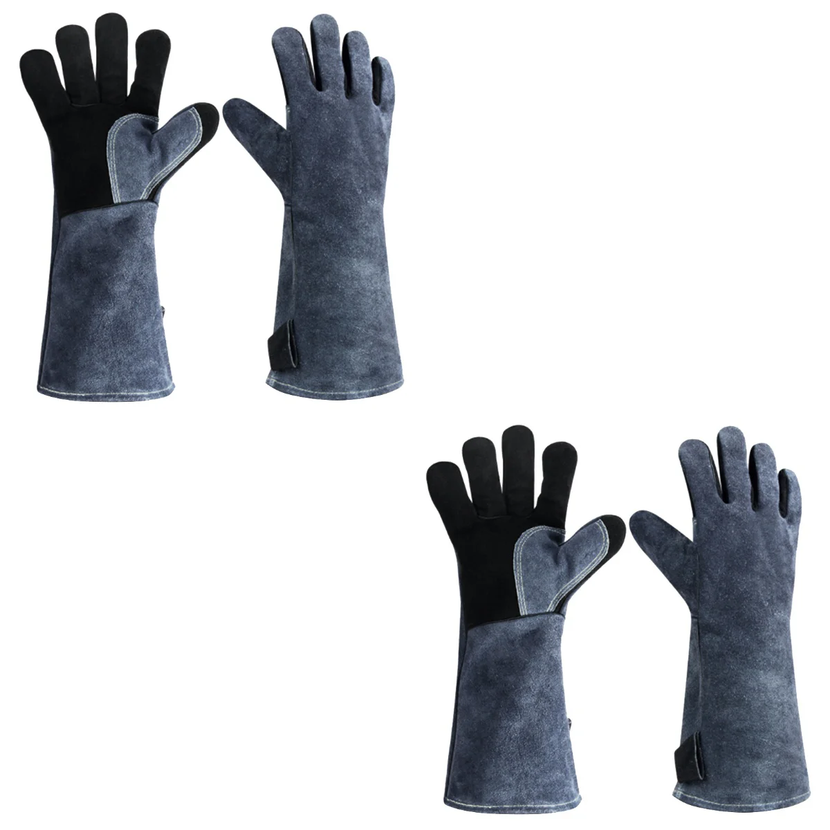 

2x Safety Gloves Gardening Gloves BBQ Gloves BBQ Cooking Glove Forge Welding Gloves Gloves