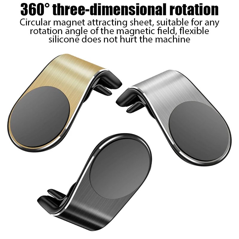 

3PCS Magnetic Car Phone Holders Magnet Cellphone Mount L-shaped Phone Stand Holder Support for iPhone 13 12 Samsung Xiaomi Redmi