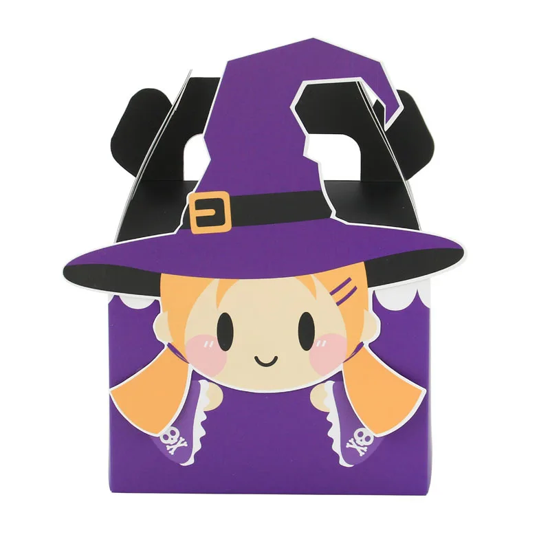 Коробка для конфет на Хэллоуин 24/48 шт. бумажная коробка с ужасами призраком