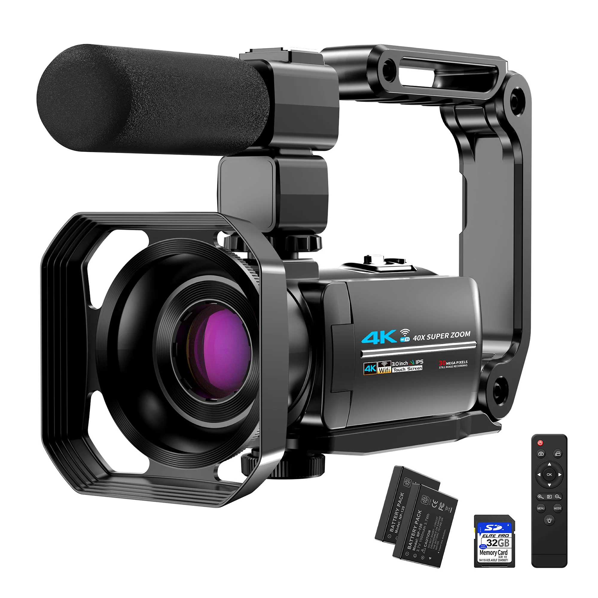 40x Super Zoom Camera Ultra Hd 30mp Wifi Vlogging Youtube Ca