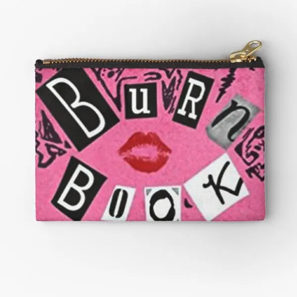 

Burn Book Mean Girls Zipper Pouches Panties Small Wallet Men Coin Money Packaging Pure Cosmetic Socks Bag Women Underwear