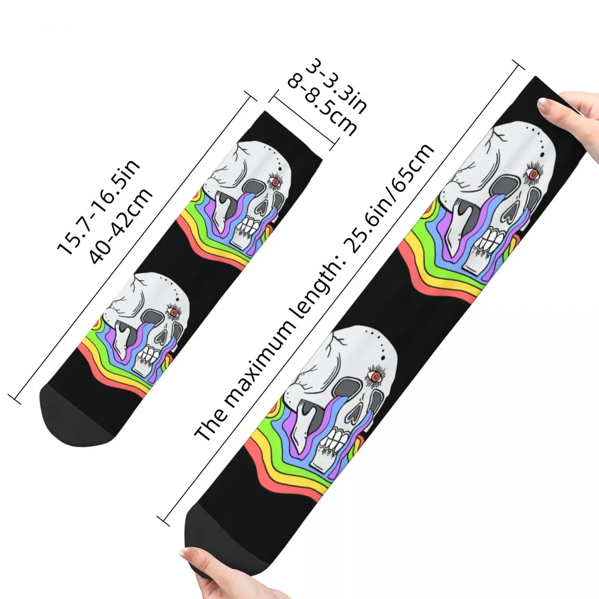 Радужные носки для взрослых Skeleton радужные унисекс мужские женские