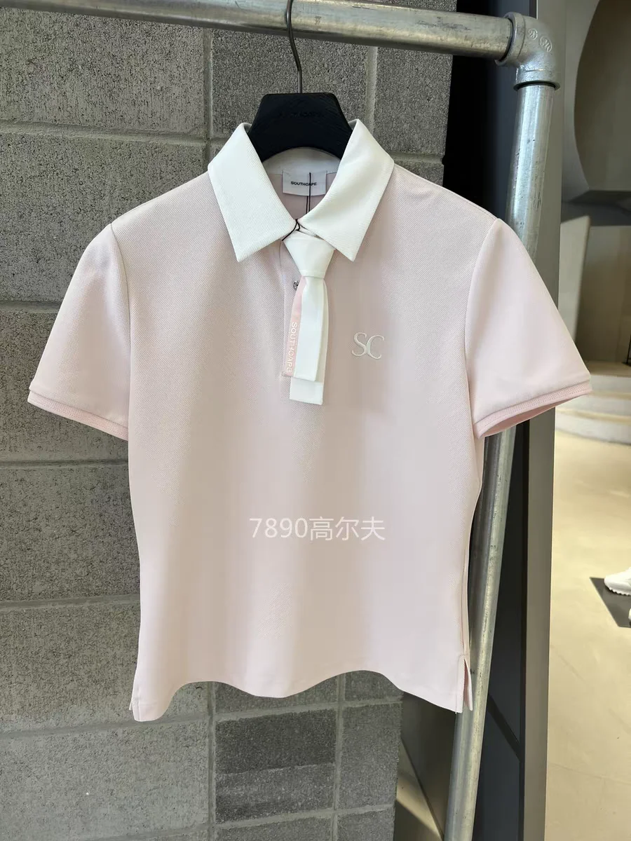 Женский Повседневный Топ с коротким рукавом и галстуком-бабочкой